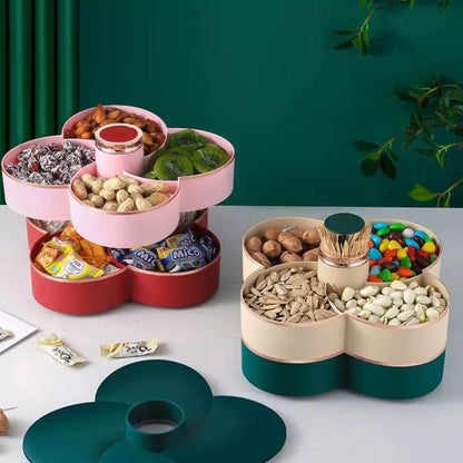 Dispenser Organizador de Alimentos Doces Frutas Giratório Homedec