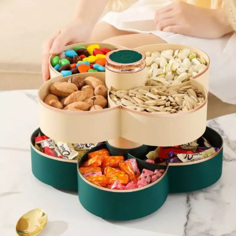 Dispenser Organizador de Alimentos Doces Frutas Giratório Homedec