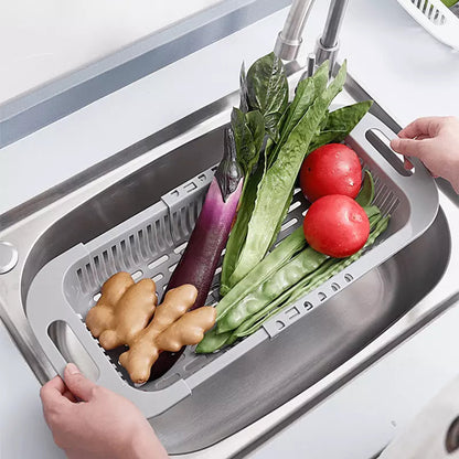 Escorredor de Alimentos Cesto de Drenagem Expansível Homedec