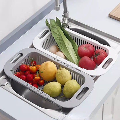 Escorredor de Alimentos Cesto de Drenagem Expansível Homedec