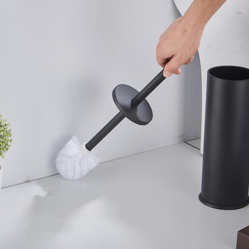 Escova Sanitária para Banheiro com Suporte Alumínio Premium Homedec