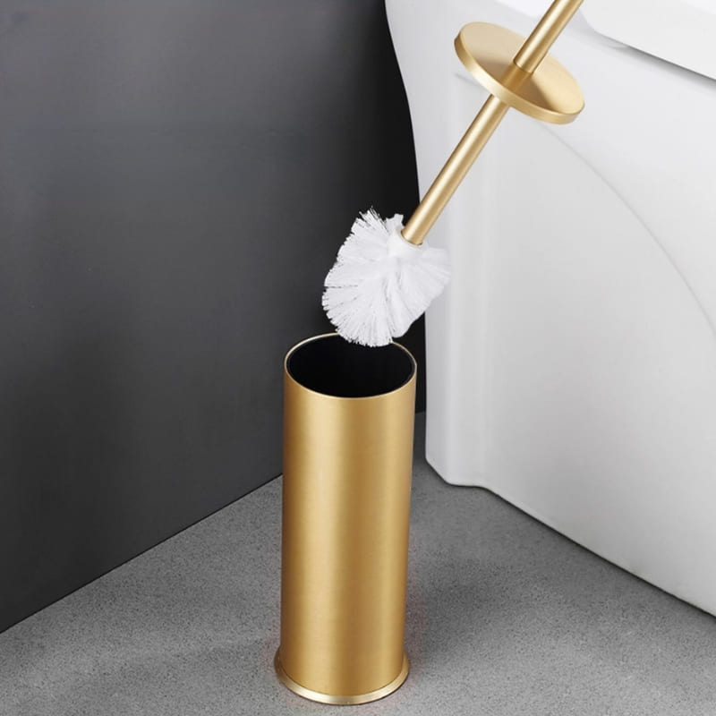 Escova Sanitária para Banheiro com Suporte Alumínio Premium Homedec