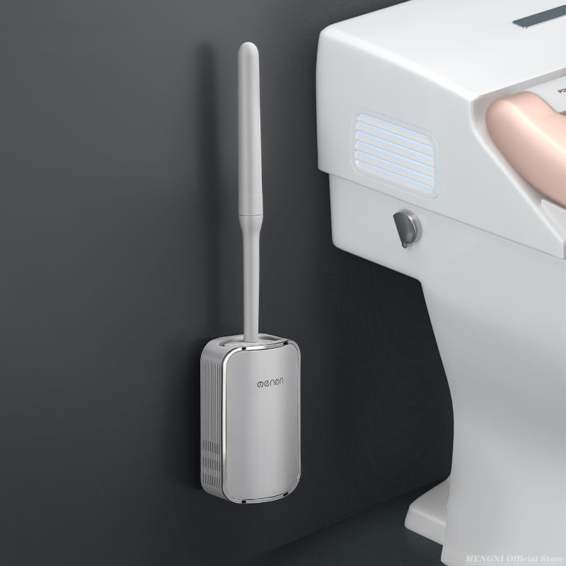Escova Sanitária para Banheiro Silicone com Suporte Homedec