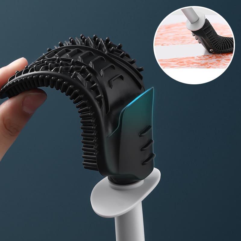 Escova Sanitária para Banheiro Silicone com Suporte Homedec
