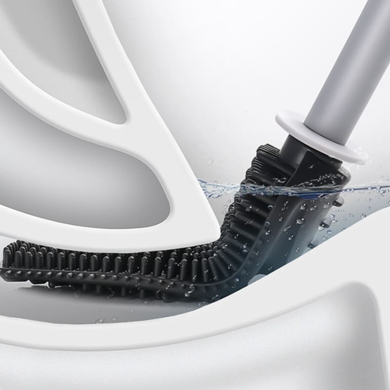 Escova Sanitária para Banheiro Silicone com Suporte Homedec