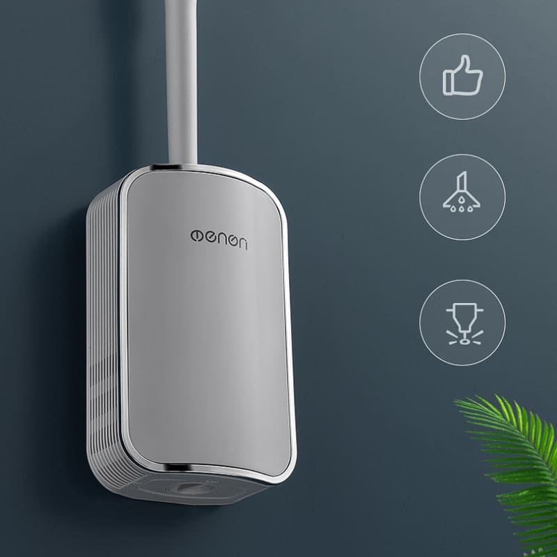 Escova Sanitária para Banheiro Silicone com Suporte Homedec