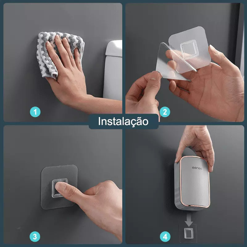 Escova Sanitária para Banheiro Silicone com Suporte Homedec