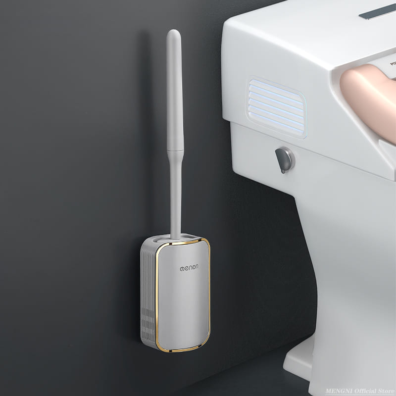 Escova Sanitária para Banheiro Silicone com Suporte Homedec