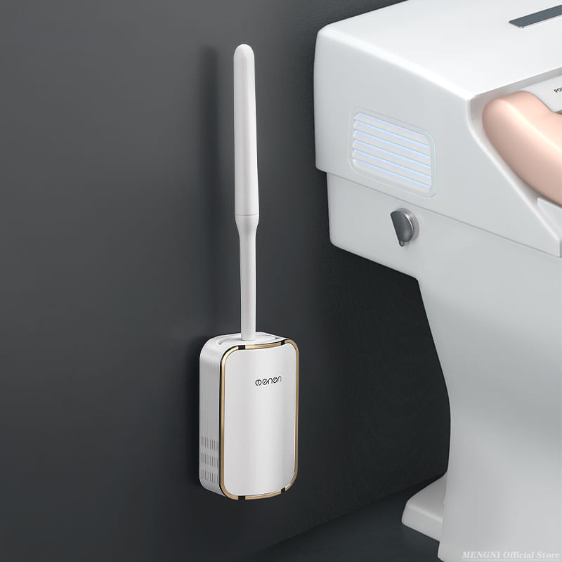 Escova Sanitária para Banheiro Silicone com Suporte Homedec