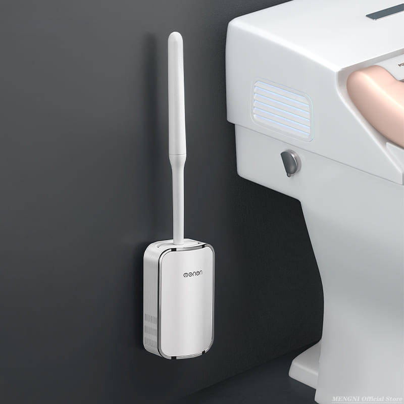 Escova Sanitária para Banheiro Silicone com Suporte Homedec
