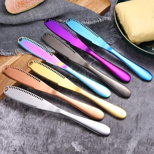 Espátula de Inox para Manteiga Faca Serrilhada Homedec