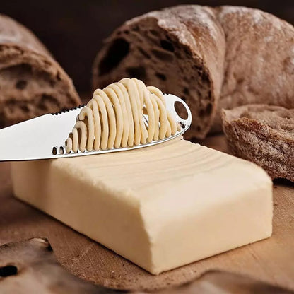 Espátula de Inox para Manteiga Faca Serrilhada Homedec
