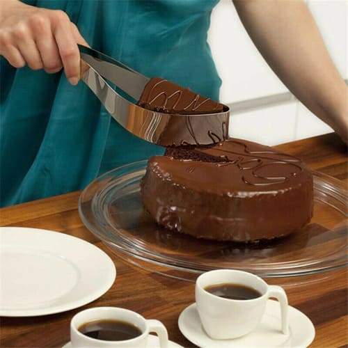 Fatiador de Bolo e Torta Inox c/ Design Europeu Premium Homedec