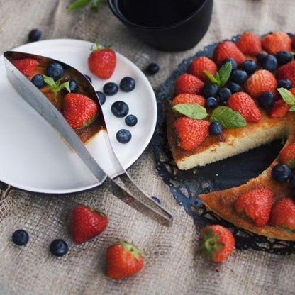 Fatiador de Bolo e Torta Inox c/ Design Europeu Premium Homedec