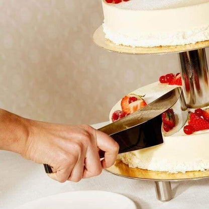 Fatiador de Bolo e Torta Inox c/ Design Europeu Premium Homedec