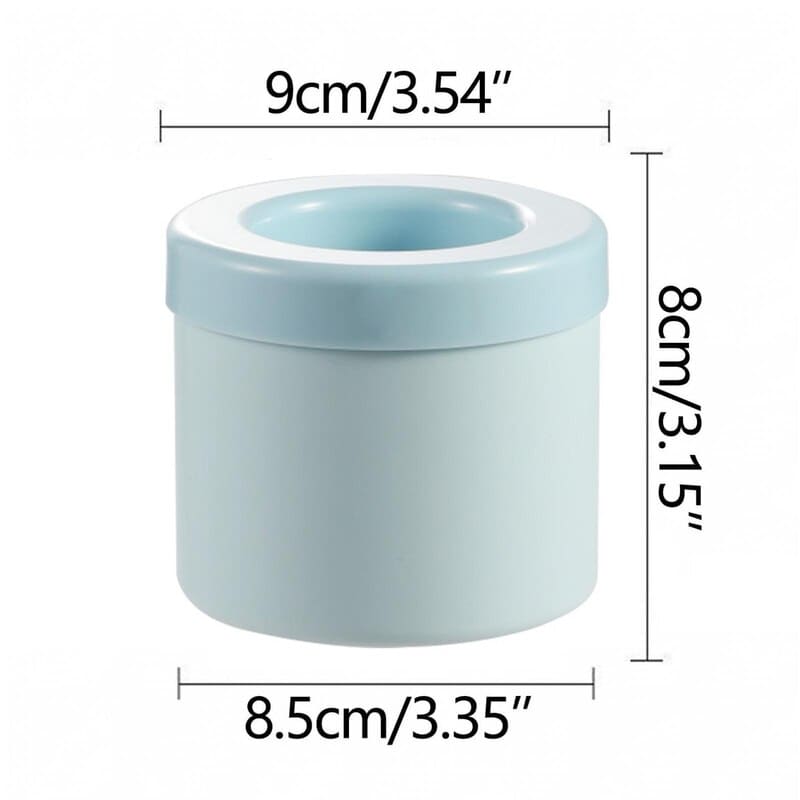 Forma de Gelo de Silicone Redonda com Tampa Homedec
