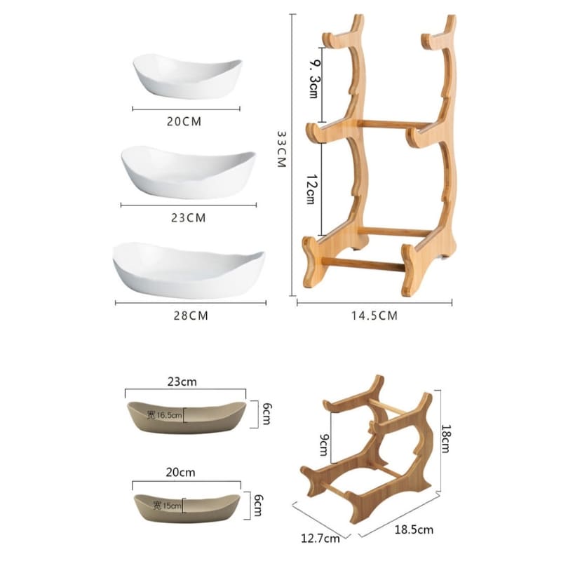 Fruteira de Mesa Cesta de Fruta Bambu Homedec