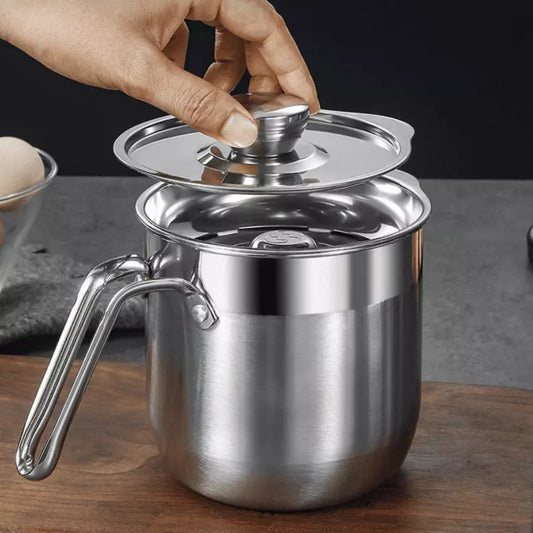 Jarra de Inox Separador de Gema com Tampa Homedec