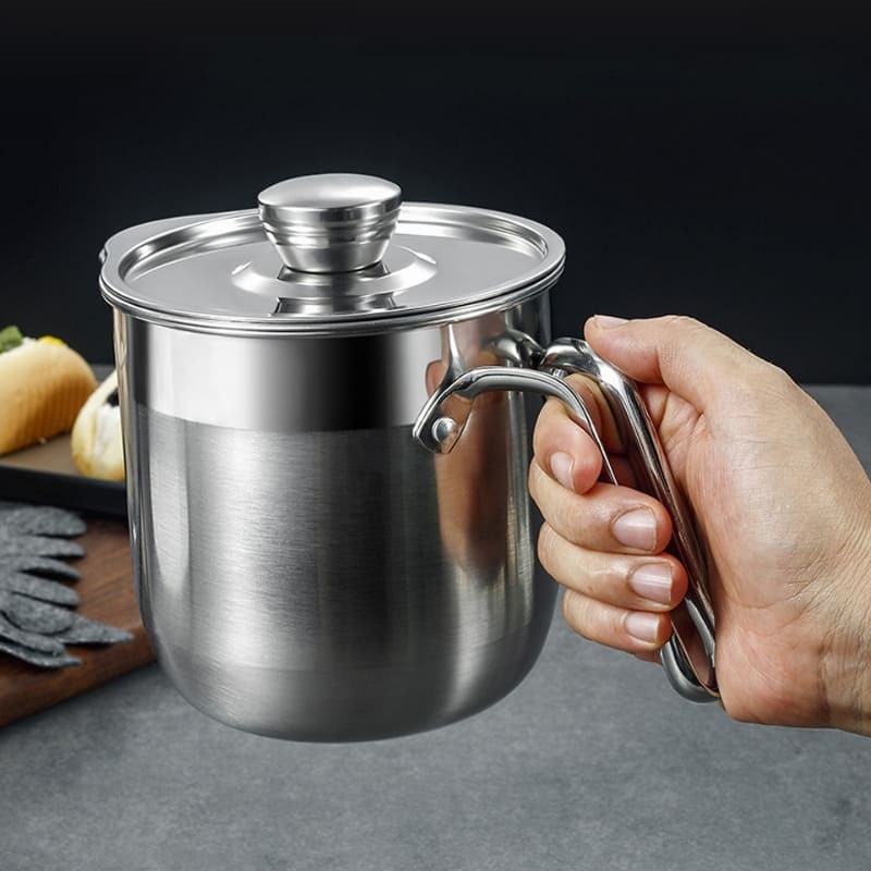 Jarra de Inox Separador de Gema com Tampa Homedec