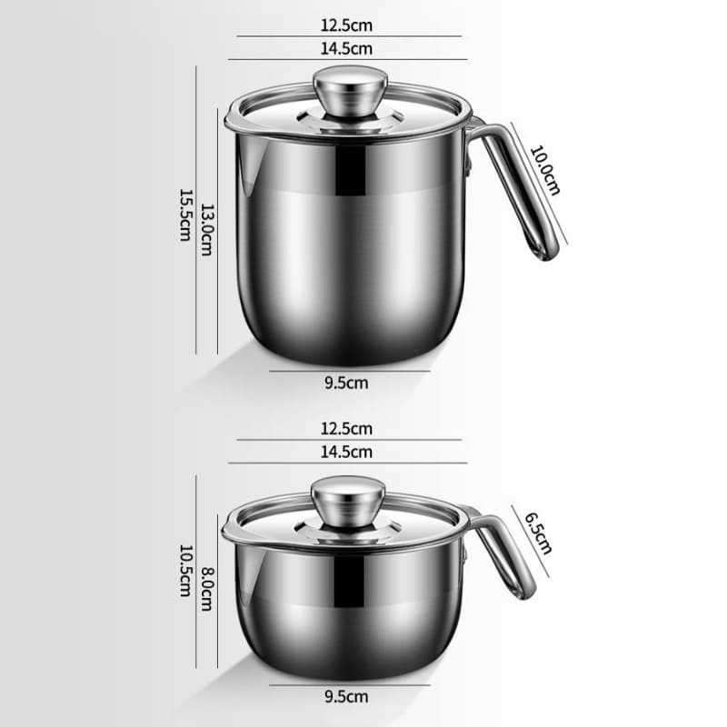 Jarra de Inox Separador de Gema com Tampa Homedec
