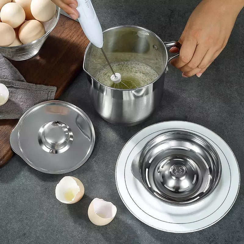 Jarra de Inox Separador de Gema com Tampa Homedec