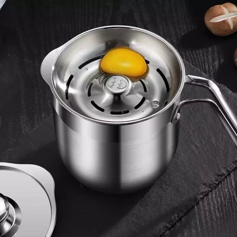 Jarra de Inox Separador de Gema com Tampa Homedec