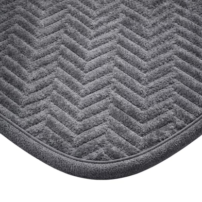 borda arredondada do jogo de tapete para banheiro antiderrapante