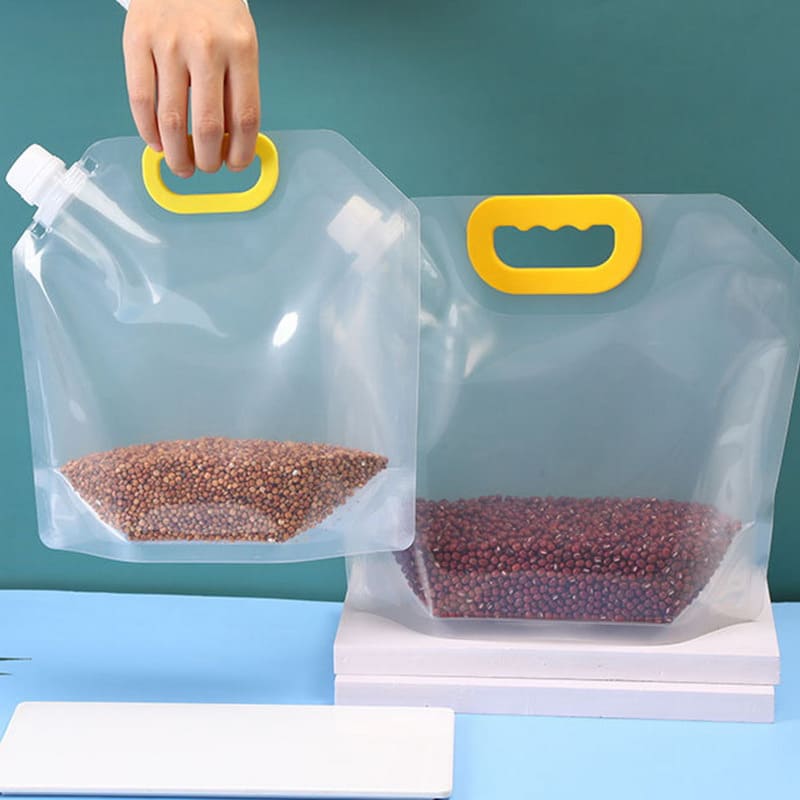 Kit 10 Sacos de Armazenamento Dispenser de Alimentos Homedec