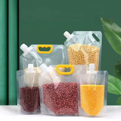 Kit 10 Sacos de Armazenamento Dispenser de Alimentos Homedec