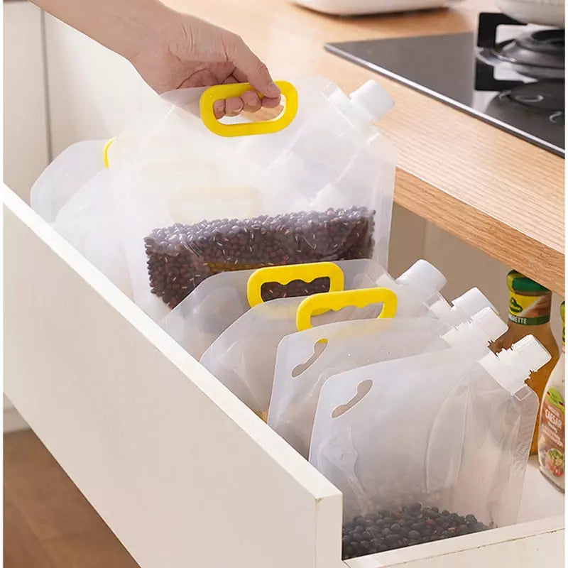 Kit 10 Sacos de Armazenamento Dispenser de Alimentos Homedec