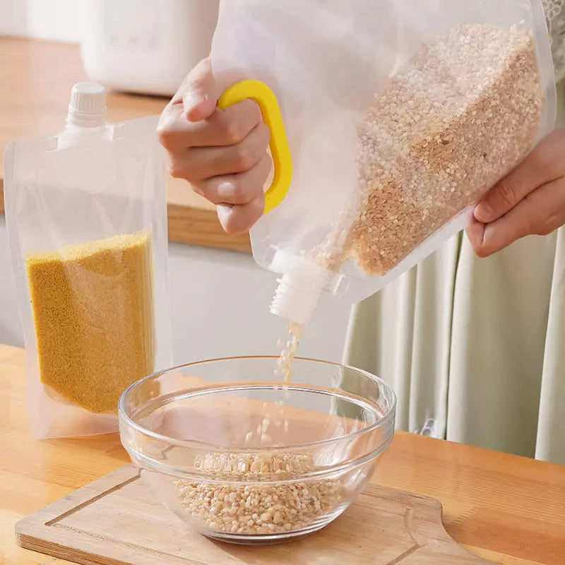 Kit 10 Sacos de Armazenamento Dispenser de Alimentos Homedec