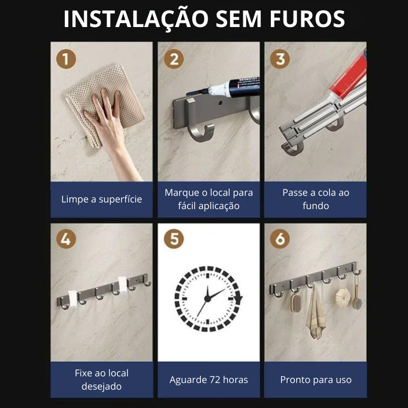 instalação do gancho
