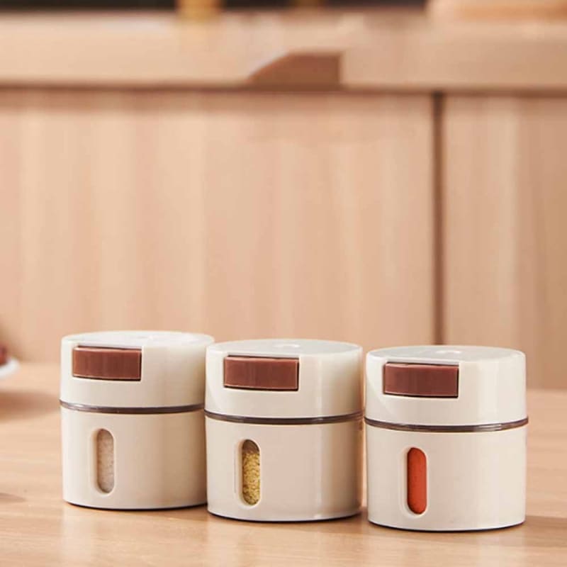 Kit 6 Porta Temperos e Condimentos de Parede Magnético Homedec