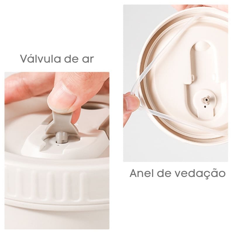 Kit Marmita Térmica Inox Lancheira Térmica Homedec