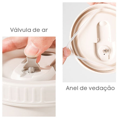 Kit Marmita Térmica Inox Lancheira Térmica Homedec