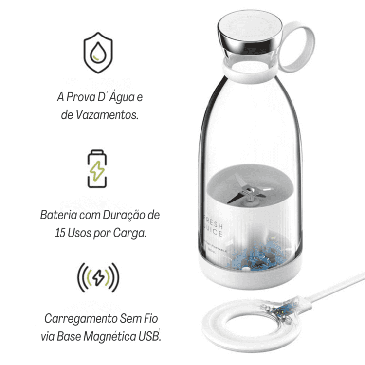 Liquidificador Portátil e Mixer Sem Fio Homedec