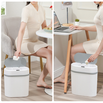 lixeira automática com sensor inteligente só aproximar para abrir a tampa