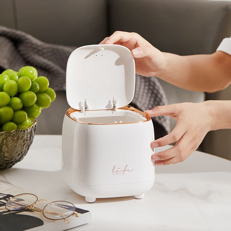 Lixeira de Mesa Luxo Decorativa Homedec