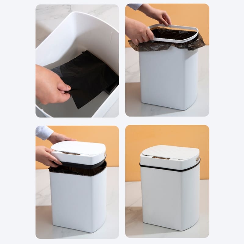 Lixeira para Banheiro e Cozinha Automática com Sensor 15L Homedec