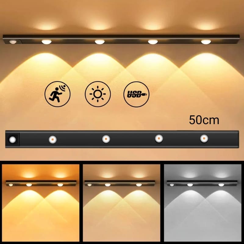 Luminária de LED Magnética com Sensor de Movimento Homedec
