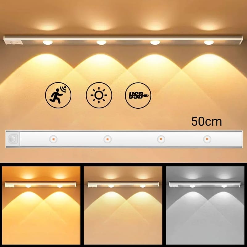 Luminária de LED Magnética com Sensor de Movimento Homedec
