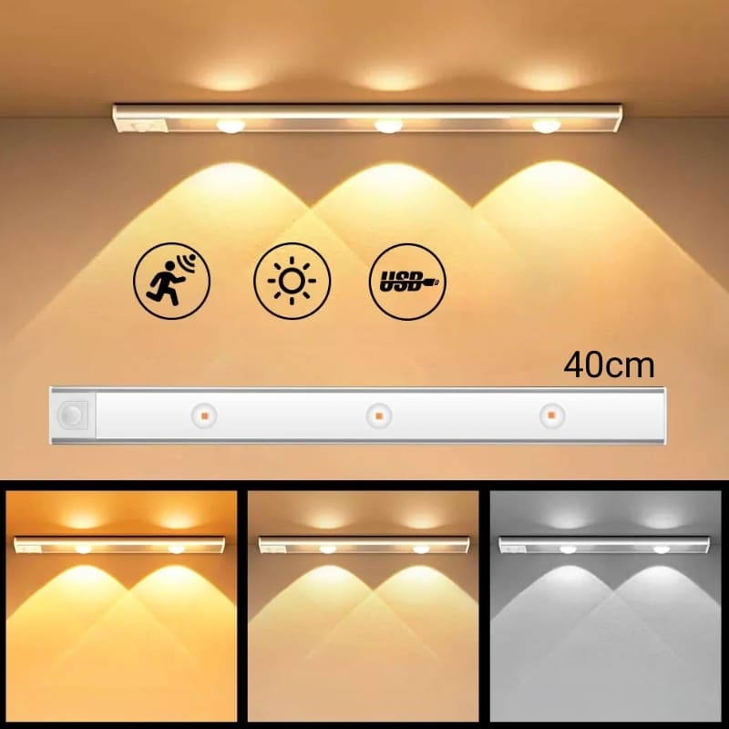 Luminária de LED Magnética com Sensor de Movimento Homedec
