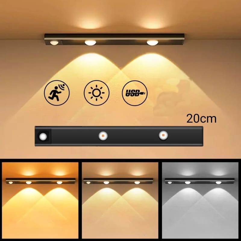 Luminária de LED Magnética com Sensor de Movimento Homedec