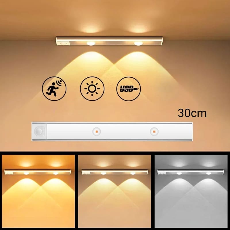Luminária de LED Magnética com Sensor de Movimento Homedec
