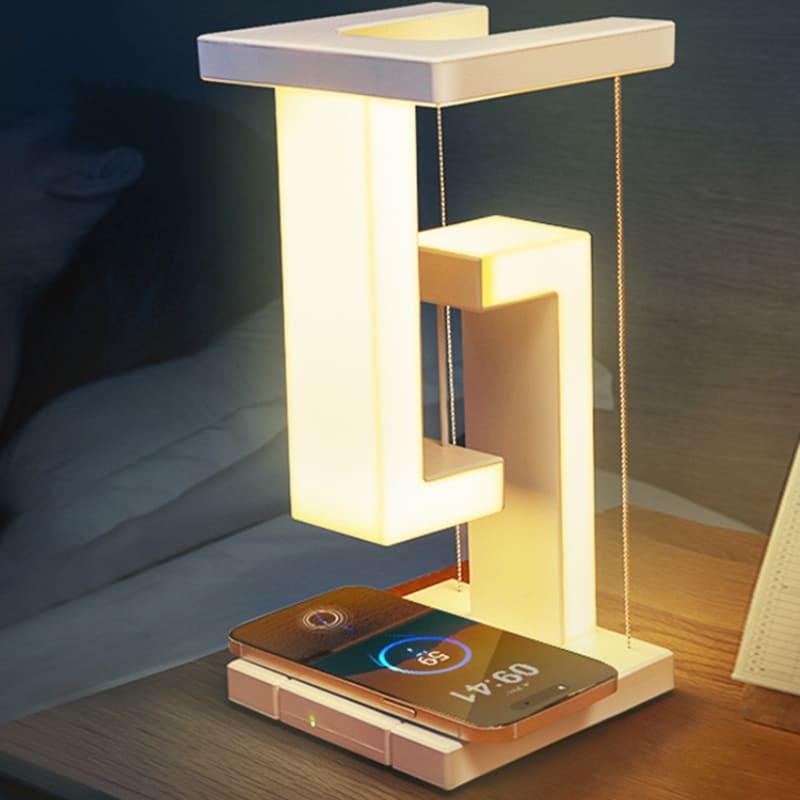 Luminária de Mesa + Carregador Iphone Samsung por Indução Homedec