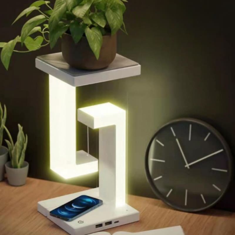 Luminária de Mesa + Carregador Iphone Samsung por Indução Homedec