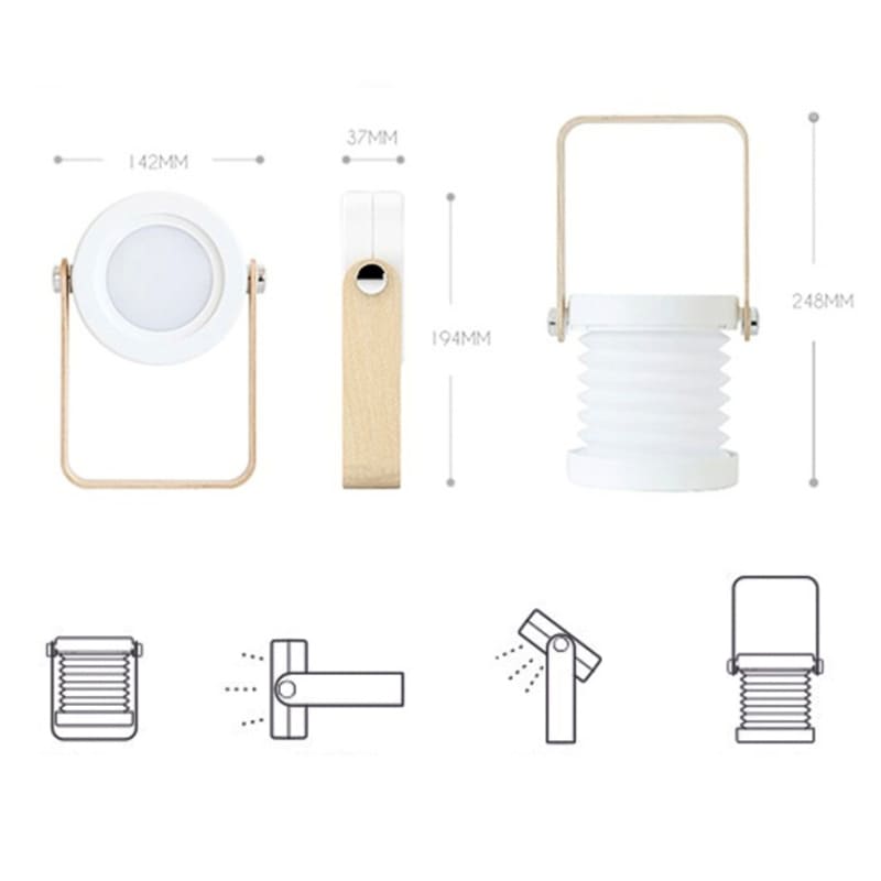 Luminária de Mesa LED com Alça Luminária de Leitura Homedec