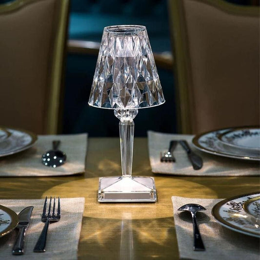 Luminária de Mesa LED Diamante USB 3 em 1 Sem Fio Homedec
