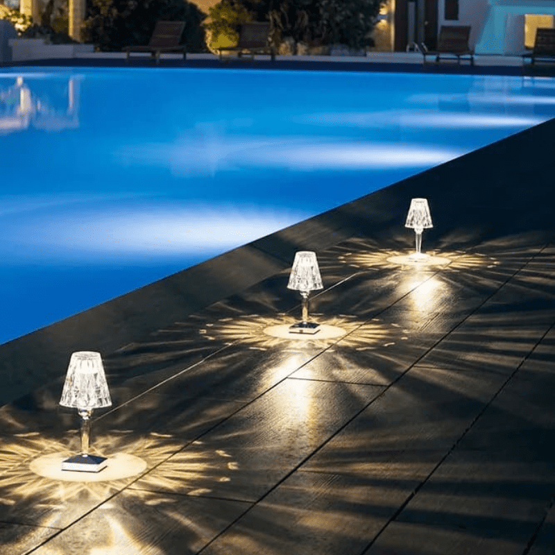 Luminária de Mesa LED Diamante USB 3 em 1 Sem Fio Homedec