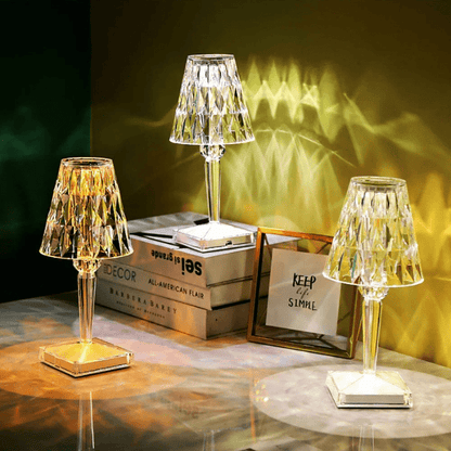 Luminária de Mesa LED Diamante USB 3 em 1 Sem Fio Homedec